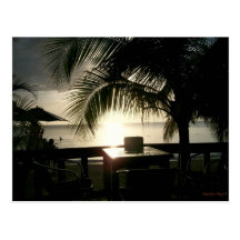Jamaican Sunset in Negril Postcard