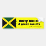 Jamaican  unity bumper stickers