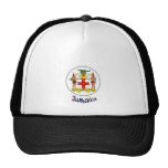 Jamaica's Coat Of Arms Mesh Hats