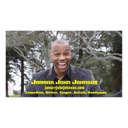 Jamarr John Johnson Business Card Templates (front side)