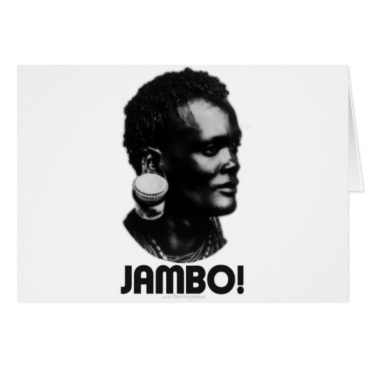 JAMBO! Swahili Greeting Card Zazzle