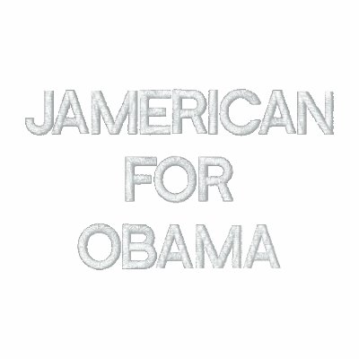 JAMERICAN FOR OBAMA EMBROIDERED POLO SHIRT by chamberm