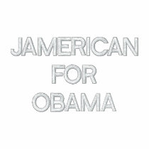 JAMERICAN FOR OBAMA embroidered shirts