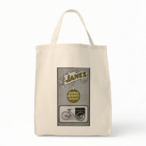 James 1913 Delivery Bicycle Advertisment Bags