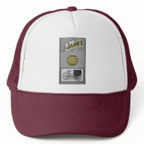 James 1913 Delivery Bicycle Advertisment Mesh Hat