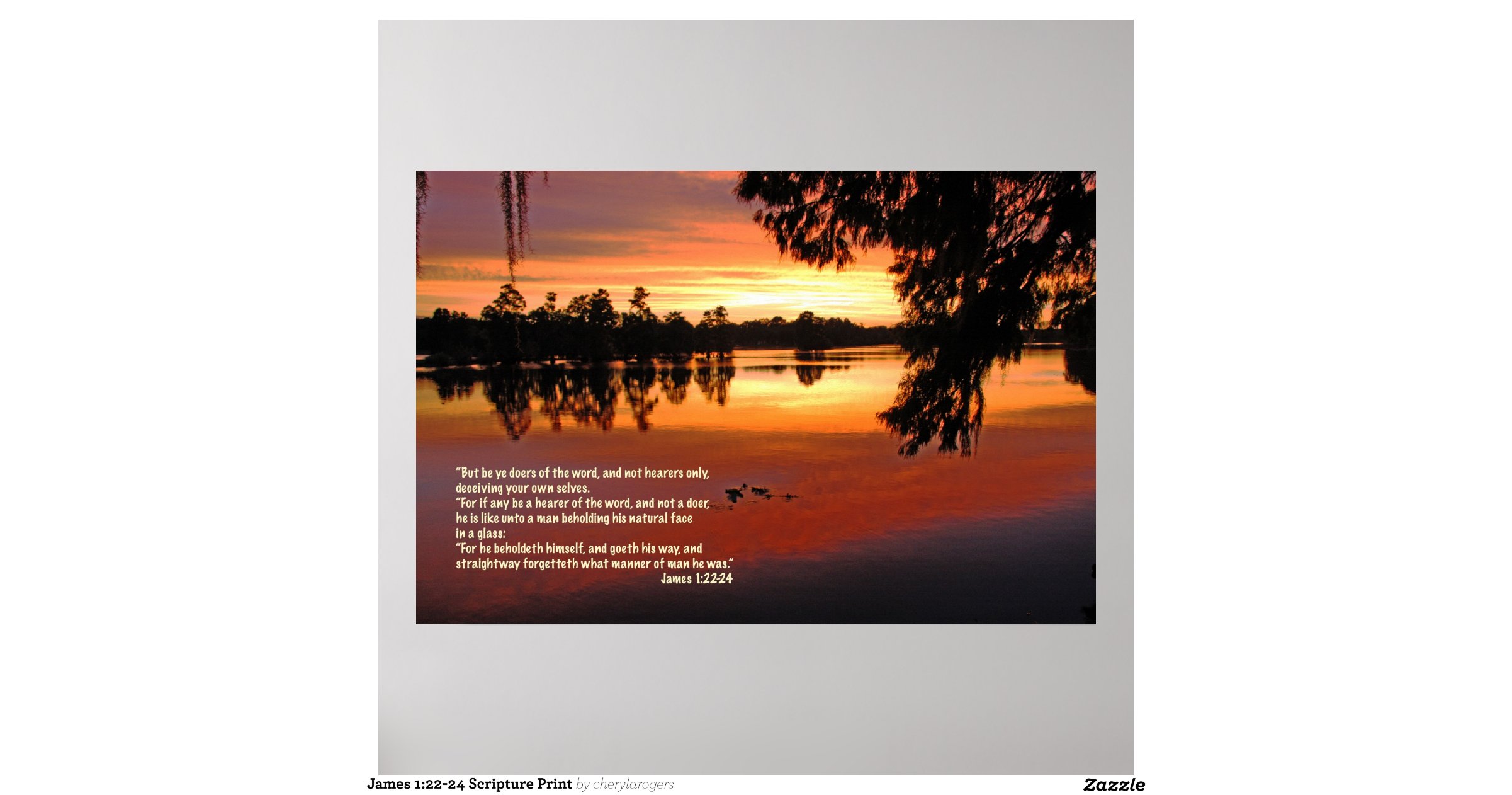 james 1 22 24 scripture print grid paper print
