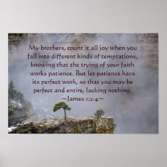 James 1:2-4 Poster