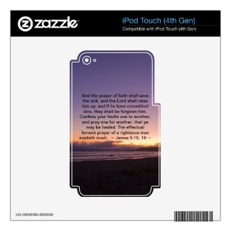 James 5:15- 16 iPod touch 4G skin