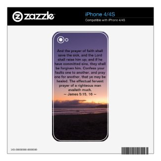 James 5:15- 16 skins for iPhone 4S