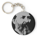 James A. Garfield silhouette Keychain
