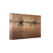 James Abbott McNeill Whistler - Nocturne Stretched Canvas Prints
