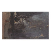 James Abbott McNeill Whistler - Nocturne in black Stickers