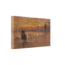 James Abbott McNeill Whistler - Sunset, Venice Stretched Canvas Print
