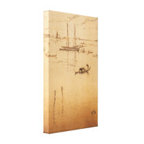 James Abbott McNeill Whistler - The little Lagoon Stretched Canvas Print