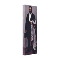 James Abbott McNeill Whistler - Theodore Duret Stretched Canvas Print