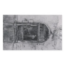 James Abbott McNeill Whistler - Wool Carders Rectangle Sticker