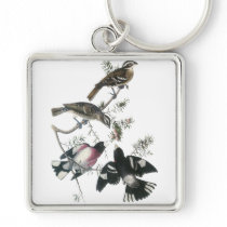 James Aubudon Rose-breasted Grosbeak Keychains