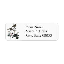 James Aubudon Rose-breasted Grosbeak Custom Return Address Labels