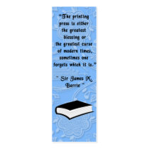 James Barrie Quote Bookmarks business cards by CustomizeACard James Barrie Quote Bookmarks business cards