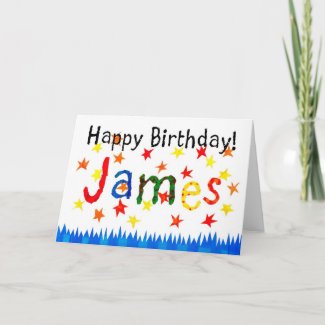 'James' Birthday Card card