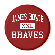James Bowie - Braves - Middle - Amarillo Texas magnets