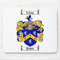 JAMES FAMILY CREST -  JAMES COAT OF ARMS mousepads