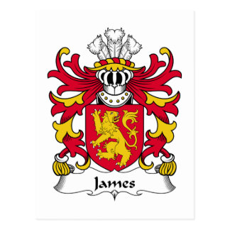 James Family Crest Cards, James Family Crest Card Templates, Postage ...