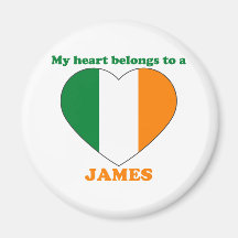 James Fridge Magnet