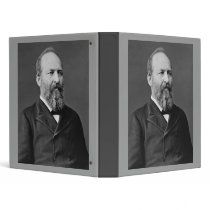James Garfield 20th President Vinyl Binder