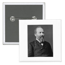 James Garfield 20th President Pinback Buttons