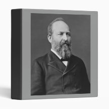 James Garfield 20th President Vinyl Binder