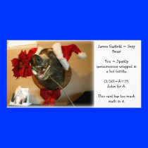 James Garfield Christmas photo card