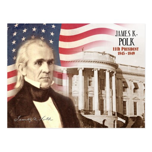 James K. Polk 11th President of the U.S. Postcard Zazzle
