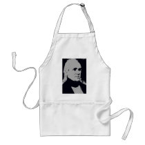 James K. Polk silhouette aprons