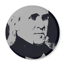 James K. Polk silhouette magnets