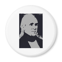 James K. Polk silhouette magnets