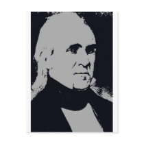 James K. Polk silhouette postcards