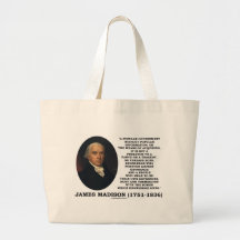 James Madison Knowledge Forever Govern Ignorance Canvas Bag