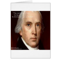 James Madison "Mistrust Power" Wisdom Quote cards