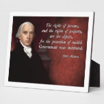 James Madison Property Rights Display Plaques