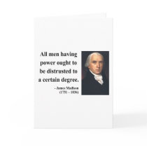 James Madison Quote 1b Cards