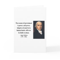 James Madison Quote 5b Greeting Cards