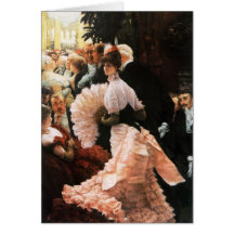 James Tissot The Political Lady Note Card