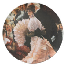 James Tissot The Political Lady Plate