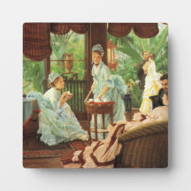 James Tissot Victorian Tea Party Plaque