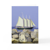 Jamestown Sailboat Greeting Card