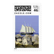 Jamestown Sailboat Stamp