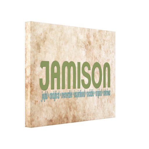 jamison-name-meaning-canvas-print-zazzle