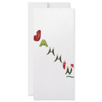 Jammin' Chili Peppers Custom Rack Card