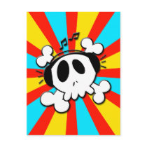 JAMMIN' SKULL & CROSSBONES postcards